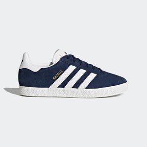 Adidas Gazelle Sneakers in Navy Blue Suede